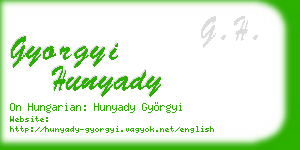 gyorgyi hunyady business card