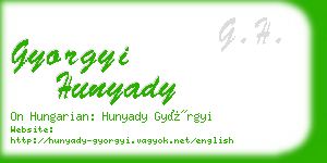 gyorgyi hunyady business card